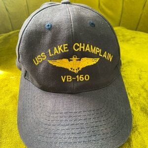 Vintage USS Lake Champlain Navy Cap